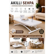 Juppo Üst Tabla Mdf Beyaz Oval Köşe Alt Beyaz Dışa Kıvrım