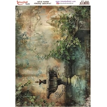 Pirinç Dekopaj Kağıdı 30x42cm Pt-359 Vintage