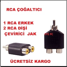 1 Rca Erkek 2 Rca Dişi Ses Audio Çoğaltıcı Jak Jack Aparat Fiş Uc (344699429)