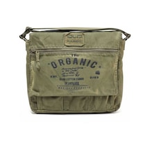 Old Cotton Cargo Mulater Bag Oil Postacı Çantası Haki