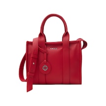 Cnt20040 Floter Aker Monogram Detalı El Çantası Kırmızı Kırmızı