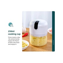 250ml Mini Elekikli Sarımsak Kıyıcı, Soğan, Sarımsak, Zencefil, Biber Ve Mama White Beyaz