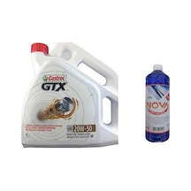 Castrol GTX 20W-50 Sentetik Motor Yağı 4 L + Cam Suyu 1 L