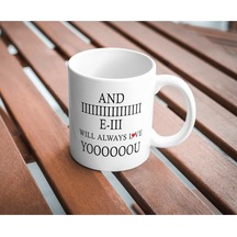 I Will Always Love You Baskılı Kupa Bardak Komik Yazılı Hediyelik Çay Kahve Kupası Coffee Mug Beyaz - Çok Renkli