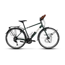 Carraro Cr-t Trip - 28 Jant 43cm ( S ) Kadro 18 Vites Şehir Bisikleti - Koyu Yeşil Beyaz