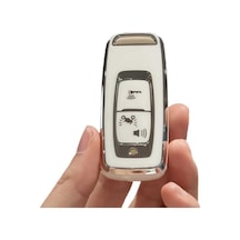 Gma Keys Honda Pcx 2021-2022-2023-2024-2025 Yılı Model Nano Anahtar Kılıfı Beyaz Gümüş Renk/ Forza Için Uymaz