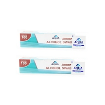 Aqua Alcohol Swap Cilt Temizleme Mendili 2 x 100'lü