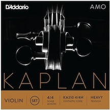 D'addario Ka310h Kaplan Amo 4/4 Tam Boy Keman Tel Seti - Heavy Tansiyon Profesyonel Sert Tansiyon, Güçlü Ses Projeksiyonu, Dolgun Alt Frekanslar Ve Profesyonel İcracılar İçin İdeal
