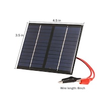 Trendooze 1.5w 12v Polikristal Güneş Paneli + Timsah Kelepçesi, Pratik Bahçe Aydınlatma Ve Acil Işık Çözümü