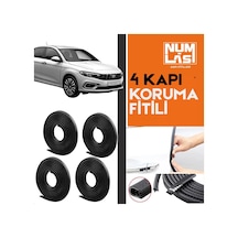 Fiat Egea Sedan 4 Kapı Koruma Fitili Siyah Renk Numlas-a Kalite-nm2164