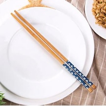 Houseware Bambu Chopstick Sushi,noodle Yemek Çubuğu 4 Çift Mavi