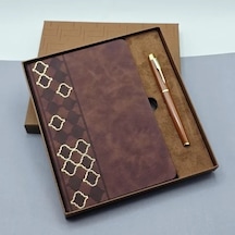 Şık Tasarımlı Defter Kalem Seti 1 Adet Hediye