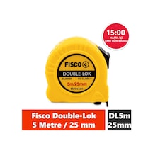 Fisco Double-lok 5 Metre / 25 Mm Çelik Şerit Metre Dl5m/25 MM