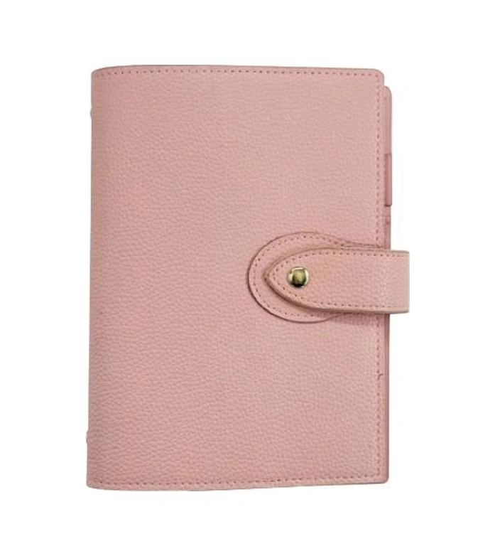 Vj Mekanizmalı Vegan Kapaklı Defter 12x18 Cm. 100 Gr. 160 Syf. Pembe Çok Renkli
