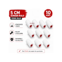 Sünger Rulo 5cm Yedek Sünger 10 Lu Takım