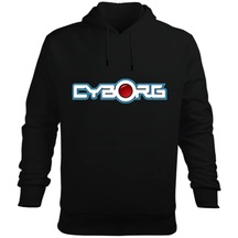 Cyborg Erkek Kapüşonlu Hoodie Sweatshirt