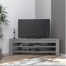 Corner TV Sehpası, 120 cm – Köşe Tasarım, Gri