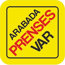 Sticker Usta Arabada Prenses Var Sticker 00179 Renkli 12 X 12 Cm