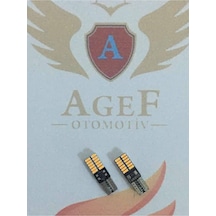 T10 Led Ampul 24 Smd Turuncu 12v