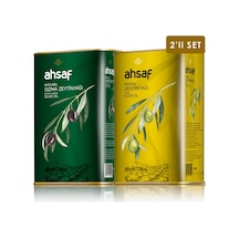 Ahsaf Riviera Zeytinyağı 1 L Teneke + Natürel Sızma Zeytinyağı 1 L Teneke