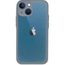 Newface - 108 - Apple iPhone Uyumlu 15 Plus Kılıf Montreal Silikon Kapak - Ece-umay - - Gri