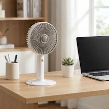 Buffer 3 Kademeli Masaüstü Fan Telefon Tutuculu Standlı Taşınabilir Mini Fan Zb161
