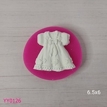 Yy0126 Fiyonklu Bebek Elbisesi Silikon Kalıp