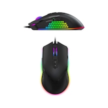 Kablolu Rgb Işıklı Programlanabilir Gaming Mouse 7 Tuş, 16 Milyon Renk Seçeneği, 2000-7000 Dpı, Usb Bağlantı Ms814 Açık Beyaz