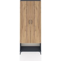 Arges Dolap 5 Raflı 2 Kapaklı 88x30x221 Antrasit-çam Antrasit