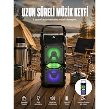 Taşınabilir Kablosuz Bluetooth Hoparlör Uzun Pil Ömrü Led Işıklı Yeni Nesil - Lisinya