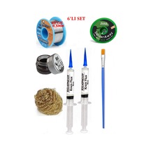 Lehimleme Seti 40 G 0,5 Mm Lehim Teli 2uul-2015 Lehim Fitili Flux Lehim Toplama Tek Fırça Seti Tk151