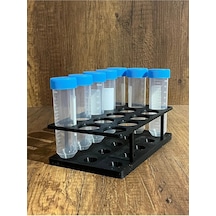 50ml Falkon Minimal Deney Tüpü Standı 5 3 Tüpler Görsel Amaçlıdır