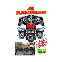 4 Kameralı 3 Motorlu+ 1 Sabit 12mp E Sim 4g Sim Kartlı Ptz Kame