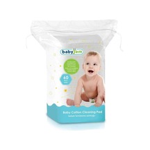 Bebek Temizleme Pamuğu 60 Adet Beyaz Çok Renkli 8681049214614