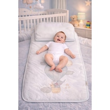 My Baby Kumsal Alt Açma Kapitone Hello Elephant Desenli Beyaz 65198 Beyaz