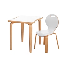 Pearl Beyaz Laminatlı Masa Takımı