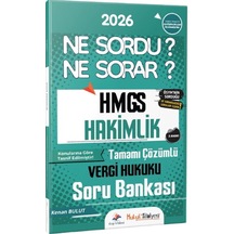 Dizgi Kitap 2026 Hukuk Atölyesi Hmgs Hakimlik Ne Sordu Ne Sorar Vergi Hukuku Tamamı Çözümlü Soru Bankası