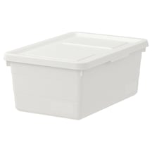 IKEA Sockerbit Kapaklı Kutu - Beyaz -38x25x15 cm