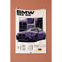 Bmw G82 M4 Dekoratif Duvar Örtüsü Duvar Halısı Reaste