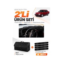 E-biz Tofaş Şahin Doğan Kartal Yüksek Göğüs 1981-2002 Uyumlu Torpido + Deri Çanta - Siyah - Tf002