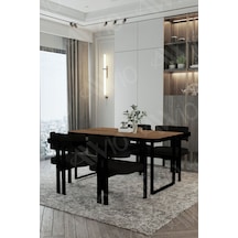 Avvio Mary Metal Ayak Tokyo Demonte Sandalye 80x120 Yemek Masası Mutfak Masası 4 Kişilik Akça