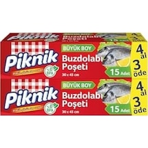 Piknik Buzdolabı Poşeti 4al3öde Büyük 15'li