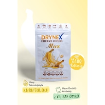Drynex Freeze Dried Muz Dondurularak Kurutulmuş Çıtır Atıştırmalık Meyve Cipsi Şekersiz Glutensiz Vegan 20 G