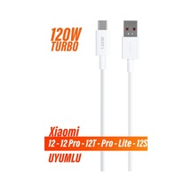 Turbo Hızlı Şarj Kablosu Xiaomi 12 -12pro-12tpro-12lite-12s Uyumlu 120w