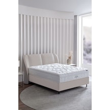 Yataş Marlin 3'lü Yatak, Baza, Başlık Set - Krem 90x190 Cm