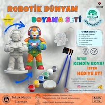 Codlaı Kids Robotik Dünyam 3d Boyama Seti - Çocuklar İçin Eğitici Yaratıcı Oyuncak Boyama Kiti - Gamer Robot