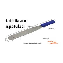 Tatlı İkram Ispatulası Baklava Tatlı Spatulası 33cm Yuvarlak Ağız