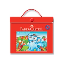 Pastel Boya Çantalı 24 Lü Kırmızı