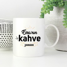 İsme Özel Kahve Zamanı Tasarımlı Kupa