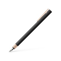 Faber-castell Dolma Kalem Neo Slim, Uç M, Metal Siyah, Pembe Altı Diğer